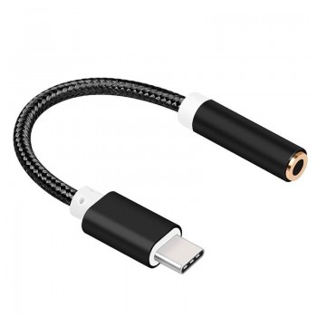 AUX Jack Type C To 3.5mm Earphone Headset Cable Adapter USB C Audio Cable Adapter For Xiaomi Mi8 Mi6 For Huawei P20 Mate 10 Pro