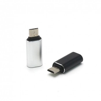 Micro USB Male to Type C Female Adapter Converter Connector Aluminium Alloy for Phone Tablet Q99 SGA998