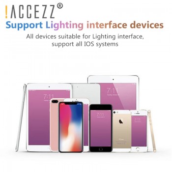 !ACCEZZ 2 in 1 Lighting Charger Listening Adapter For iphone X 8 7 Plus Charge Adapter 3.5mm Jack AUX Splitter For iphone XS MAX