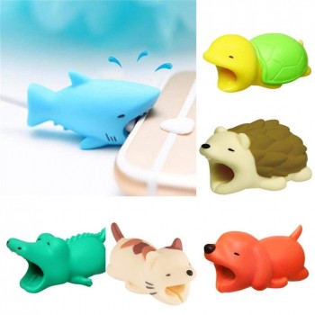 Etmakit Cable Protector Cute Animal Bite Shape Prevents Breakage Cable Protects for iPhone NK-Shopping