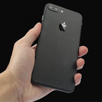 Leather Skin Pattern Sticker For iPhone 6 6S 7 8 Plus X Back Film Thin Protector Protective Cover Paste Rear Decorative Sticker