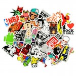 50pcs /lot Mobile phone Sticker Bomb Decal Vinyl Roll Car Skate Skateboard Laptop Luggage for iphone tcl htc for travel box