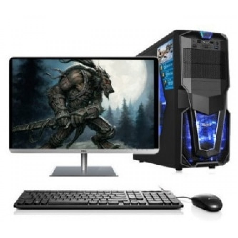 Gaming desktop Intel i3/i5/i7 /2GB/4GB/8gb ram 120Gb/1tb HDD with 18.5 22 24 inch monitor PC computer desktops