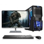 Gaming desktop Intel i3/i5/i7 /2GB/4GB/8gb ram 120Gb/1tb HDD with 18.5 22 24 inch monitor PC computer desktops