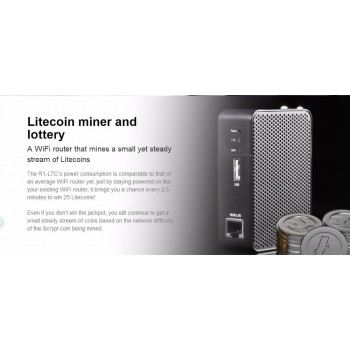 BITMAIN  R1 LTC miner 1.29M scrypt miner Litecoin  machine Use an BITMAIN  L3 + chip BM1485 ltc MINER