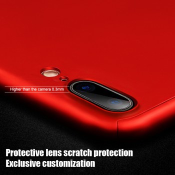 360 Full Cover Phone Case For iPhone X 8 6 6s 7 Plus 5 5s SE PC Protective Cover For iPhone 7 8 Plus Case Cover With Glass