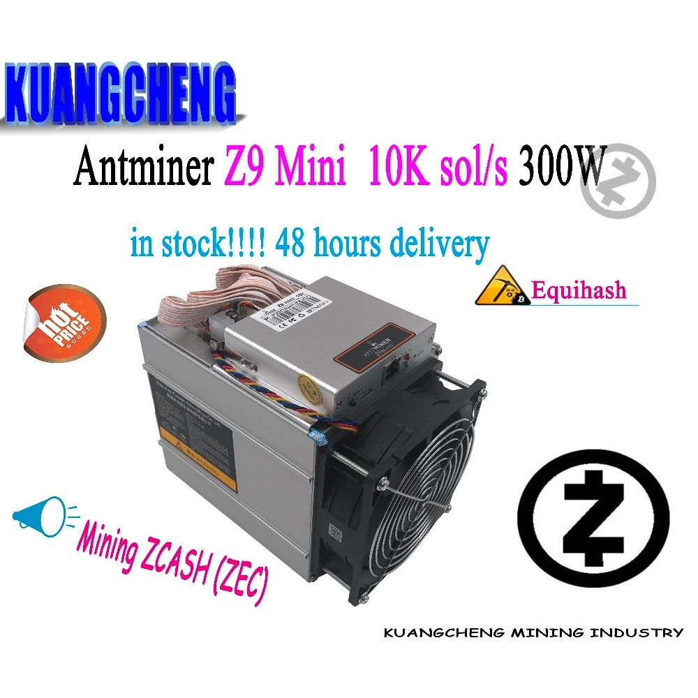 kuangcheng AntMiner Z9 mini 10k sol/s  asic Mute miner Equihash ZEN ZEC BTG Mining machine better than Antminer S9 T9 V9 L3