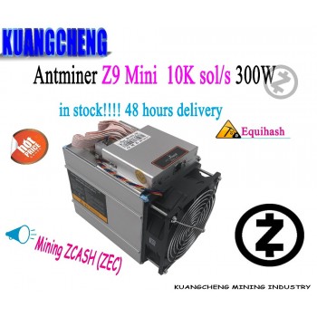 kuangcheng AntMiner Z9 mini 10k sol/s  asic Mute miner Equihash ZEN ZEC BTG Mining machine better than Antminer S9 T9 V9 L3