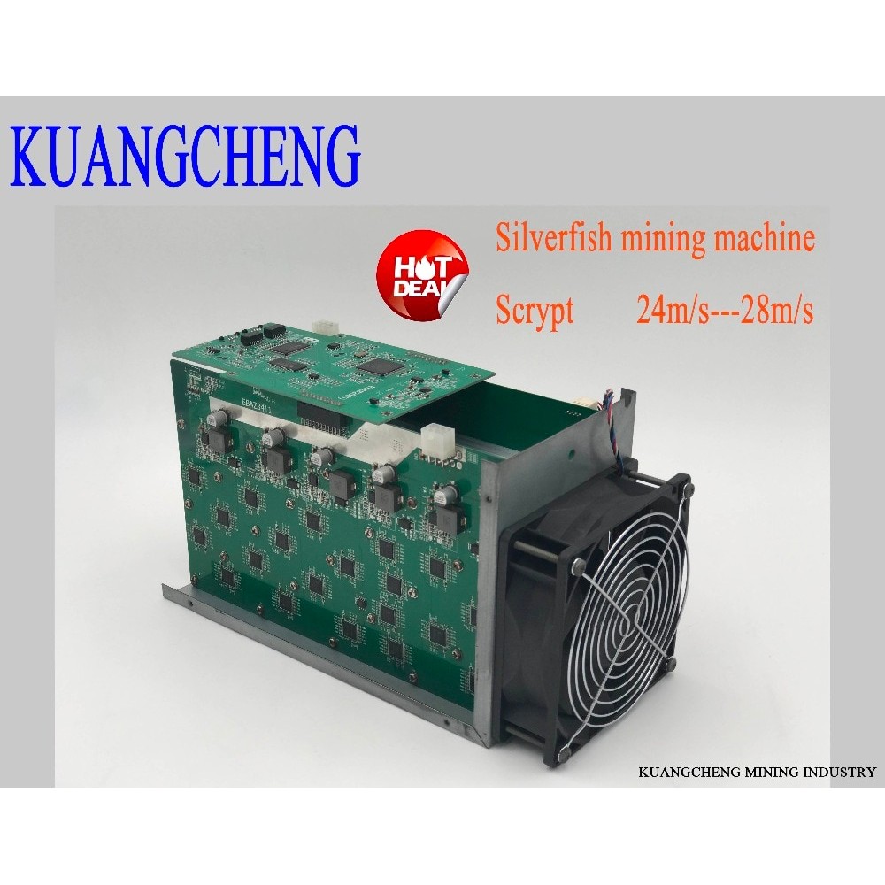 SilverFish 25m/s Litecoin Miner Scrypt 420 watts better than ASIC miner Zeus Antminer L3 +In stock