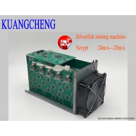 SilverFish 25m/s Litecoin Miner Scrypt 420 watts better than ASIC miner Zeus Antminer L3 +In stock