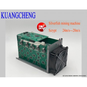 SilverFish 25m/s Litecoin Miner Scrypt 420 watts better than ASIC miner Zeus Antminer L3 +In stock