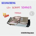 The old ASIC miner ANTMINER L3+ 504M/S scrypt miner is better than the ANTIMER L3 can configure a variety of power.