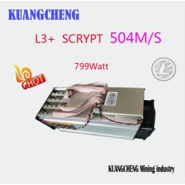 The old ASIC miner ANTMINER L3+ 504M/S scrypt miner is better than the ANTIMER L3 can configure a variety of power.