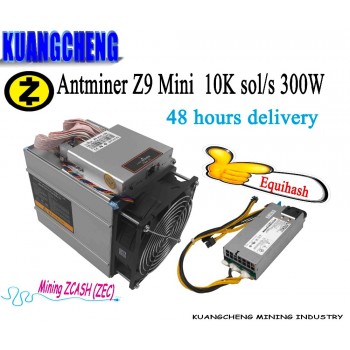 Kuangcheng ZEC BTG miner Antminer Z9 Mini 10k ASIC Equihash ZCASH Miner low power Than Innosilicon A9 mining zcash Antminer S9