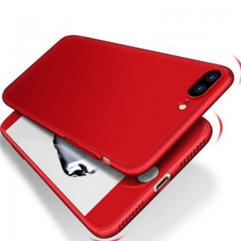 360 Degree Full Cover Phone Case For iPhone 7 8 Plus With Tempered Glass Cases Hard PC Shell For iPhone 6 6S Plus X 5 5S SE Capa