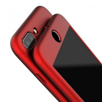360 Degree Full Cover Phone Case For iPhone 7 8 Plus With Tempered Glass Cases Hard PC Shell For iPhone 6 6S Plus X 5 5S SE Capa