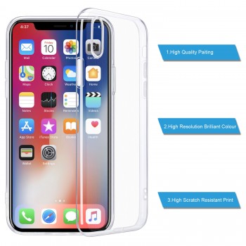 For iPhone X Case, WEFOR Slim Clear Soft TPU Cover Support Wireless Charging for Apple 5.8 iPhone X /iPhone 10 (2017 Release)