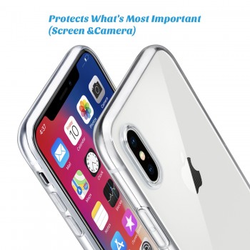 For iPhone X Case, WEFOR Slim Clear Soft TPU Cover Support Wireless Charging for Apple 5.8 iPhone X /iPhone 10 (2017 Release)