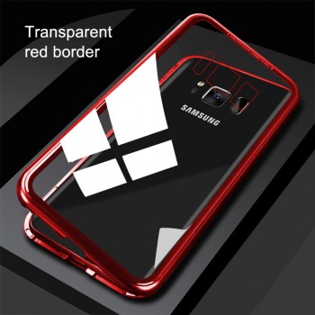 Magneto Magnetic Adsorption Metal Glass Case for Samsung Galaxy S8 Plus Cases Cover for Samsung Galaxy S9 Plus S7 Note 8 9 Case