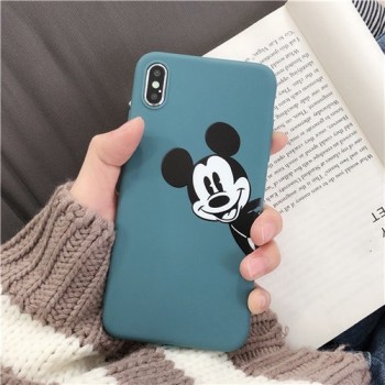 Matte phone cases for iphone X XR XS XS Max Cartoon Mickey Soft TPU case For iphone 6 6s 7 8 plus back cover