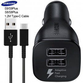Original Car Charger Samsung Galaxy S9 S8 S 9 plus Fast Charger 1.2M USB Type-C Adaptive Travel Charging 9V1.67A amp; 5V2A Note 8 9