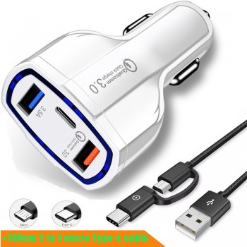 Quick Charge 3.0 Car Charger 5V 3.5A QC3.0 Turbo Fast Charging Car-charger Dual USB Car Mobile Phone Charger For SAMSUNG XIAOMI