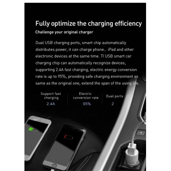 Xiaomi ROIDMI 3S Bluetooth Car Charger FM Transmitter 5V 3.4A Quick Car Charger MP3 Music Player for iPhone and Android Phones