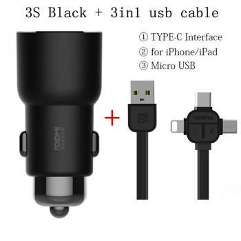 Xiaomi ROIDMI 3S Bluetooth Car Charger FM Transmitter 5V 3.4A Quick Car Charger MP3 Music Player for iPhone and Android Phones