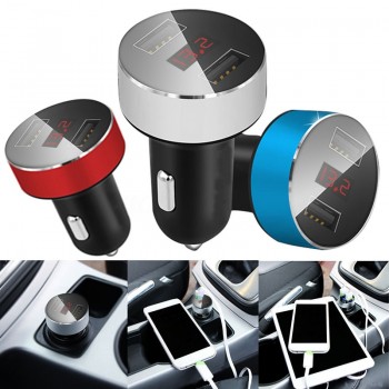 CAFELE LED Dual USB Car Charger output 3.1A fast charging Mobile Phone Travel Adapter Cigar Lighter DC 12-24V Car Phone Charger