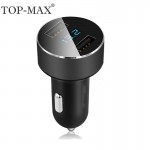 TOP-MAX 5V 3.1A Universal Dual USB Car Charger Quick Charger Power Adapter LED Display Voltmeter Current Mobile Phone Charger