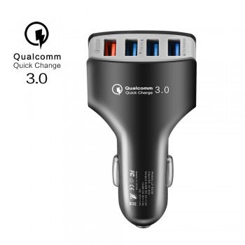 Quick Charger 3.0 Car Charger Adapter 7A QC3.0 Turbo Fast Charging Car charger 4 USB Car Mobile Phone Charger for iPhone Xiaomi