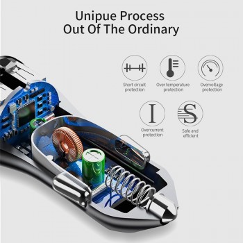 Essager Dual USB Car Charger For iPhone Xs Max Xr Samsung Xiaomi Mi 2.4A Fast Car Charging Adapter Mobile Phone Car USB Charger