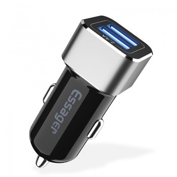 Essager Dual USB Car Charger For iPhone Xs Max Xr Samsung Xiaomi Mi 2.4A Fast Car Charging Adapter Mobile Phone Car USB Charger