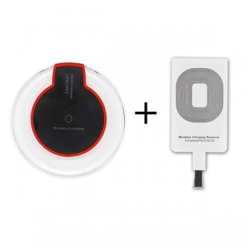 Qi Wireless Charging Kit Transmitter Charger Adapter Receptor Receiver Pad Coil Type-C Micro USB kit for iPhone LG Xiaomi Huawei