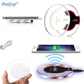 Peaktop Qi Wireless Charger Charging Induction Charger for Apple iPhone Xs Max 8 Plus for Samsung Galaxy S9 S8 Plus Note 9 8 S7