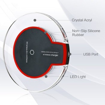 Peaktop Qi Wireless Charger Charging Induction Charger for Apple iPhone Xs Max 8 Plus for Samsung Galaxy S9 S8 Plus Note 9 8 S7