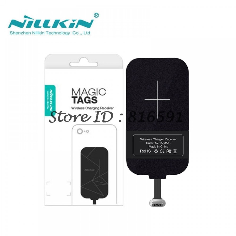 Nillkin Magic Tags QI Wireless Charging Receiver Micro USB / Type C Adapter For iPhone 5S SE 6 6S 7 Plus/Samsung S6 S7 Edge
