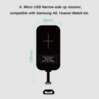 Nillkin Magic Tags QI Wireless Charging Receiver Micro USB / Type C Adapter For iPhone 5S SE 6 6S 7 Plus/Samsung S6 S7 Edge