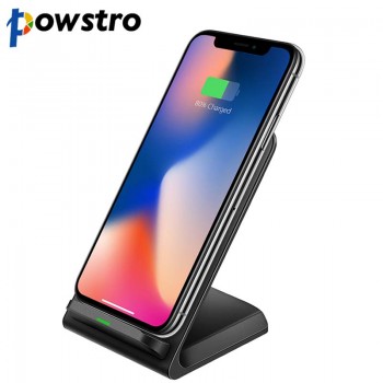 Powstro Qi Standard Wireless Charger QC 3.0 Quick Charger Stand Dock  foriPhone XS Max XR  8 X Samsung S9 S8 S7
