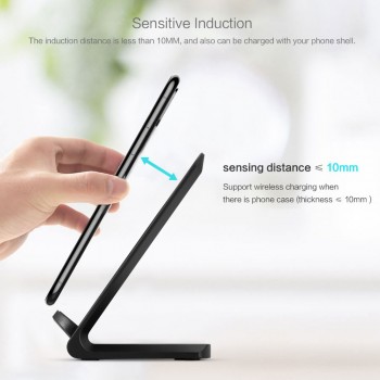 Powstro Qi Standard Wireless Charger QC 3.0 Quick Charger Stand Dock  foriPhone XS Max XR  8 X Samsung S9 S8 S7