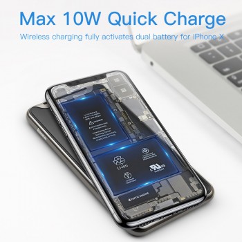 Baseus 10W 3 Coils Wireless Charger For iPhone X/XS Max XR Samsung S9 Note9 Xiaomi Oppo Multifunction Qi Wireless Charging pad
