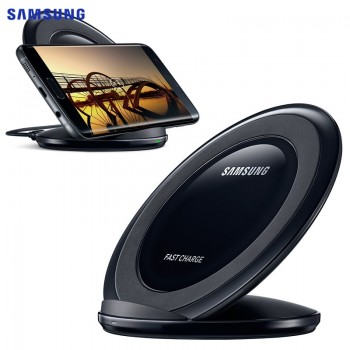 Original Samsung QI Desktop stand Wireless Charger Foldable Pad 9V1.67A For Galaxy S7 Edge S8 S9 S10 Plus Note 8 9 Iphone 8 X XS