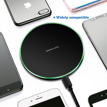 10W Fast Qi Wireless charger for iPhone X/8 Fast Wireless Charging for Samsung Galaxy S9/S9+ S8 Note 8 9 S7 Edge Xiaomi Huawei