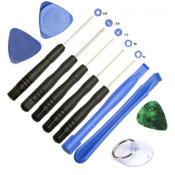 Professional 11 in 1 Cell Phones Opening Pry Repair Tool Kits Smartphone Screwdrivers Tool Set For iPhone Samsung HTC Moto Sony