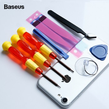 Baseus 8 in 1 Mobile Phone Battery Repair Tools Kit For iPhone 8 7 6 6s Plus 5s 5 Battery Replacement Bundle Machine Tool Set