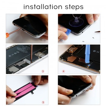 Baseus 8 in 1 Mobile Phone Battery Repair Tools Kit For iPhone 8 7 6 6s Plus 5s 5 Battery Replacement Bundle Machine Tool Set