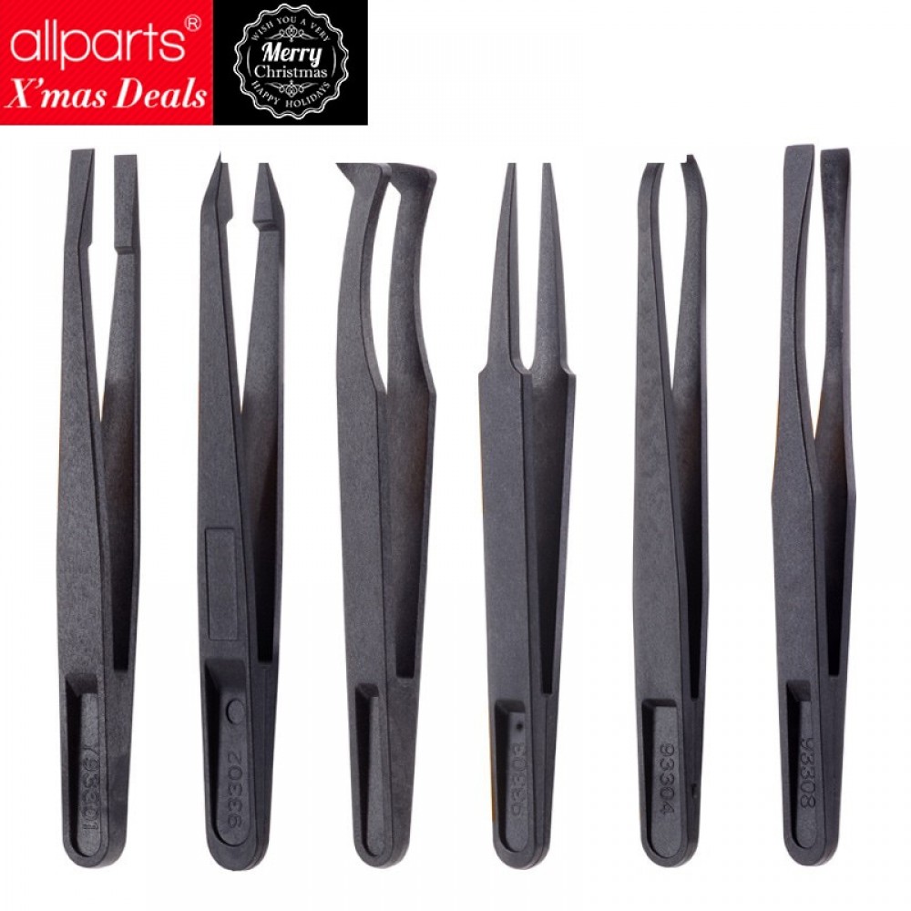 ESD Anti-static Carbon Fiber Tweezers Repair Tools for iPhone and others Disassembling Tweezer ABS Plastic Precision Tool