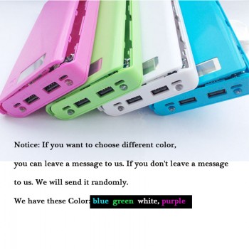 DIY 8*18650 Power Bank Battery Box Case Cover External Plastic Power bank Batteries Box Housing Case Holder Color Randomly send