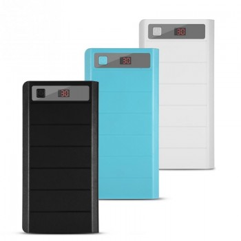(No Battery)20000mAh Mobile Phone Power Bank Case Shell for 8 x 18650 Batteries Power Bank Diy Kit Dual USB + Type-C +Micro USB