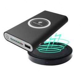 Portable 10000mAh DIY Qi Wireless Power Bank Charger Case Box With USB Type C Port No Battery